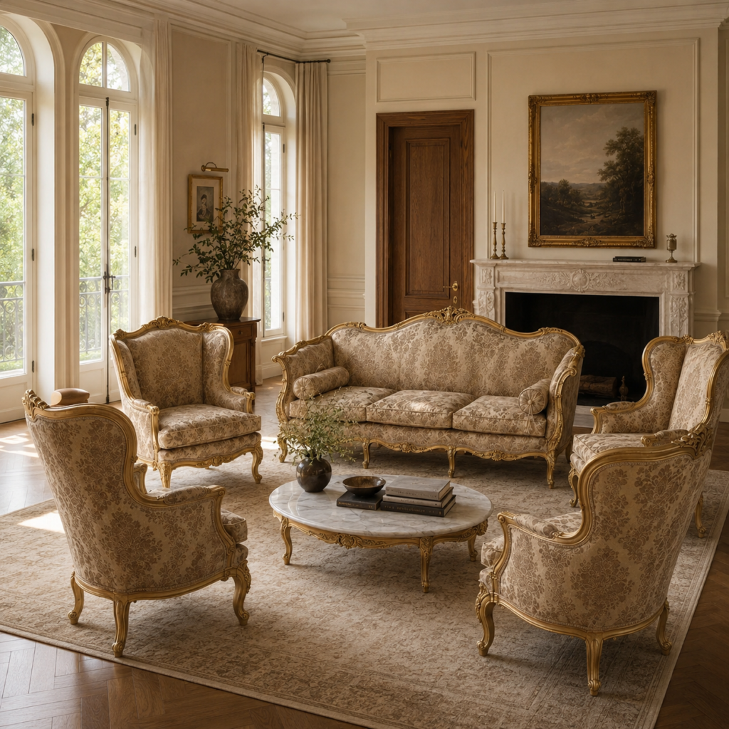 Premium Versailles Sofa Set
