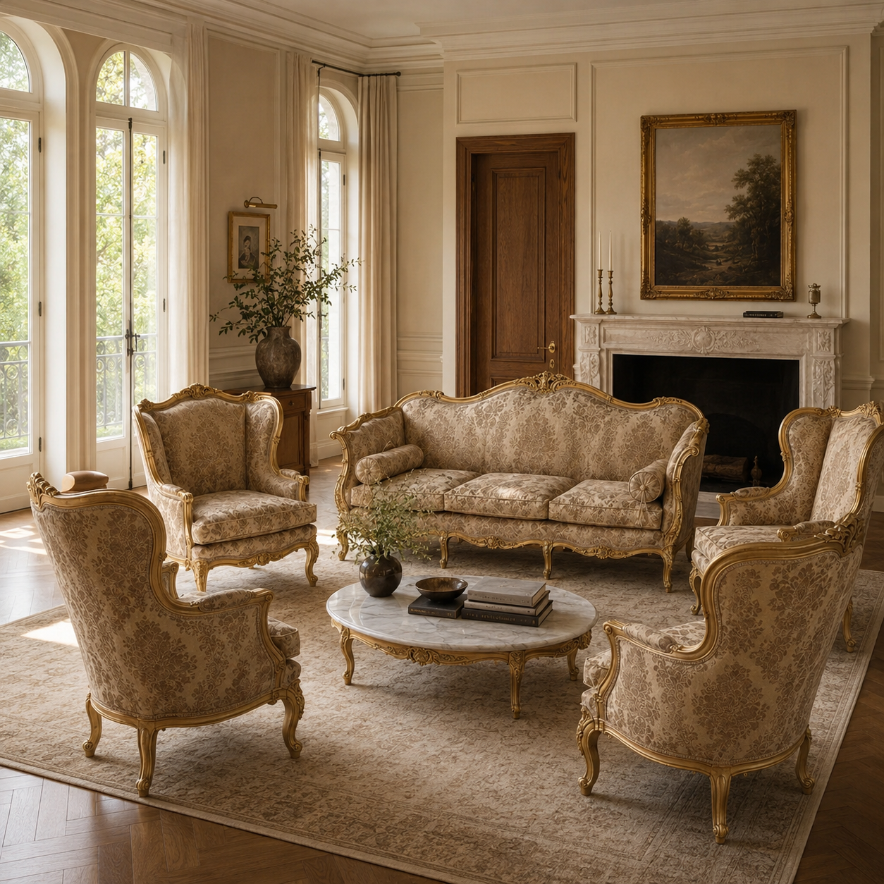 Premium Versailles Sofa Set product view